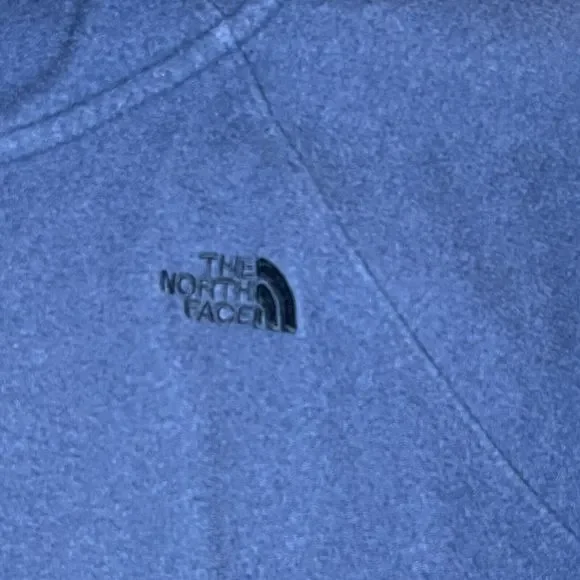 The North Face Womens Canyonland Pullover Hoodie Lrg Blue Thermal Fleece Jacket - Picture 3 of 11